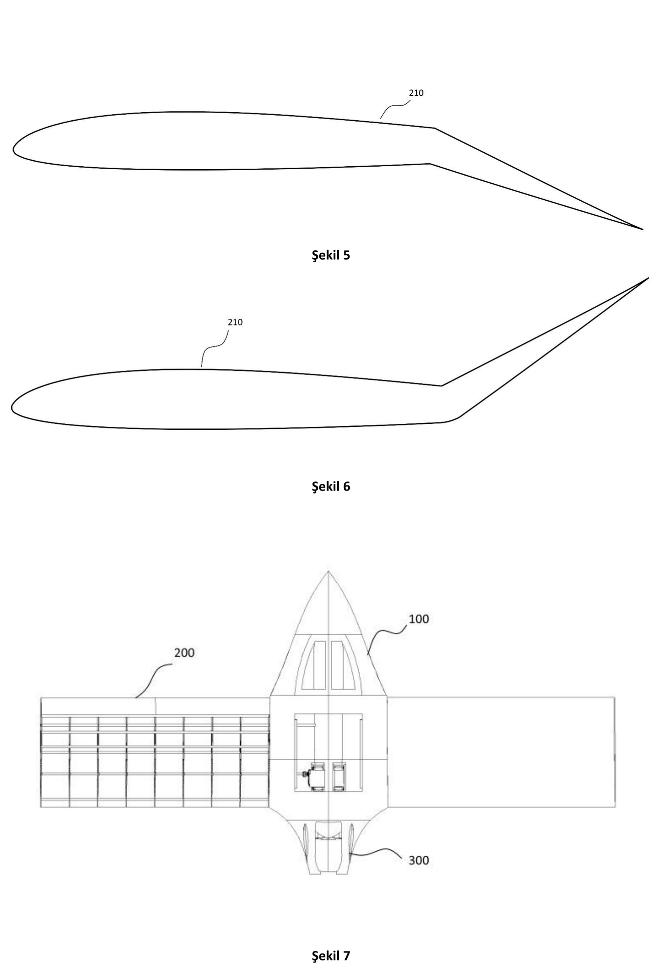 The airfoil bending up and down as the rear spar rotates (patent drawing).