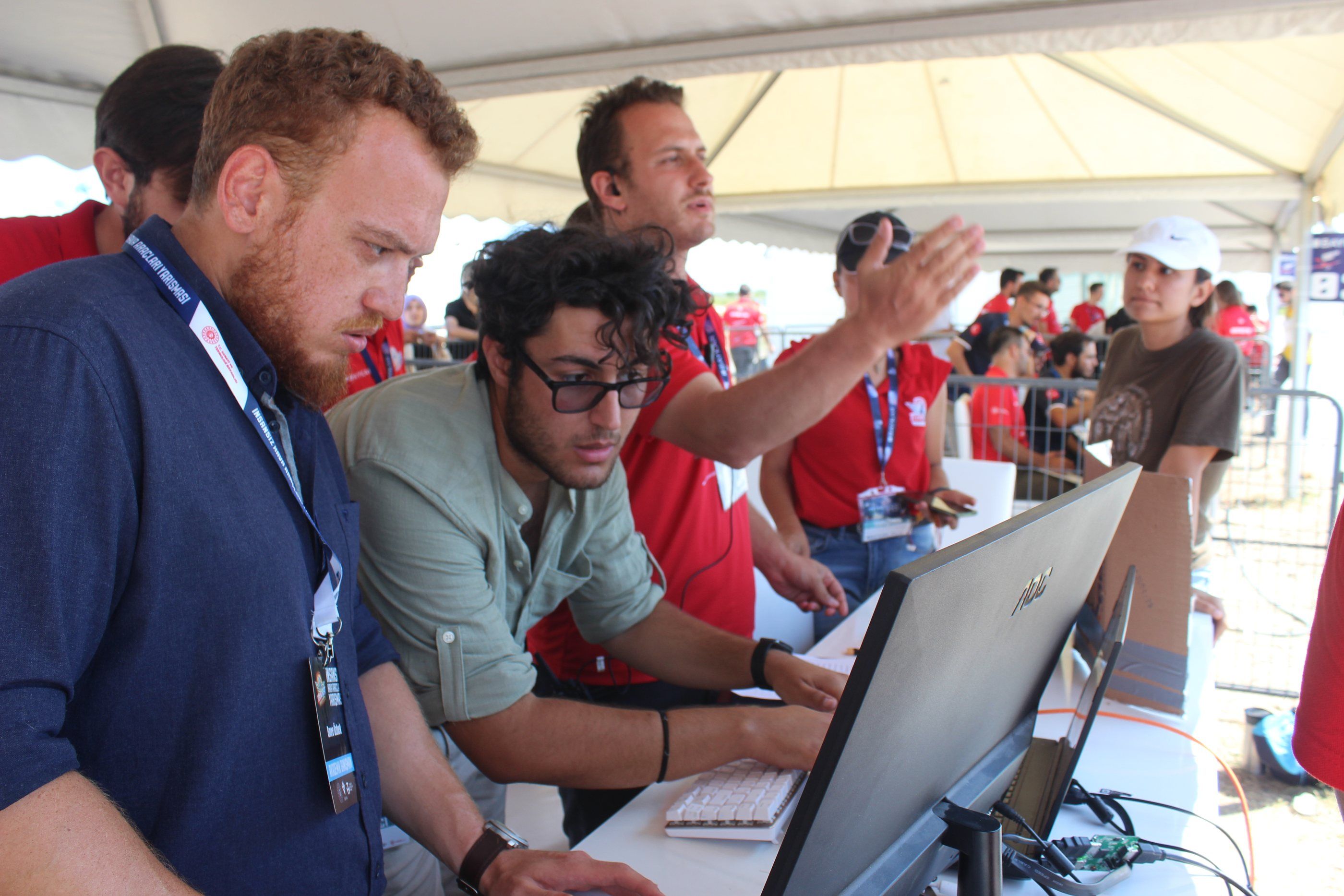 2022, TEKNOFEST, Samsun: Following the mission at the ground station.